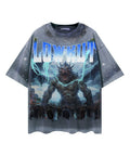 French Monster Crystal Tee Dark Blue
