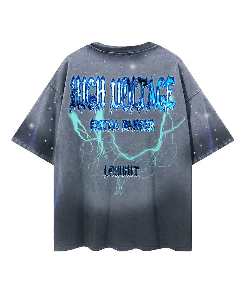 French Monster Crystal Tee Dark Blue