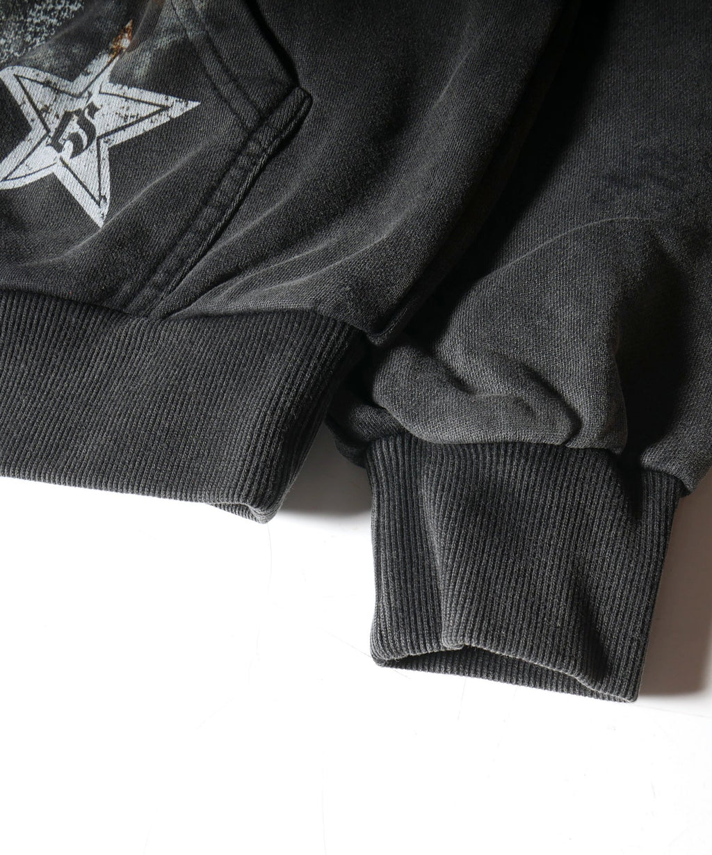 Belair Jumbo Crystal Hoodie Black Wash