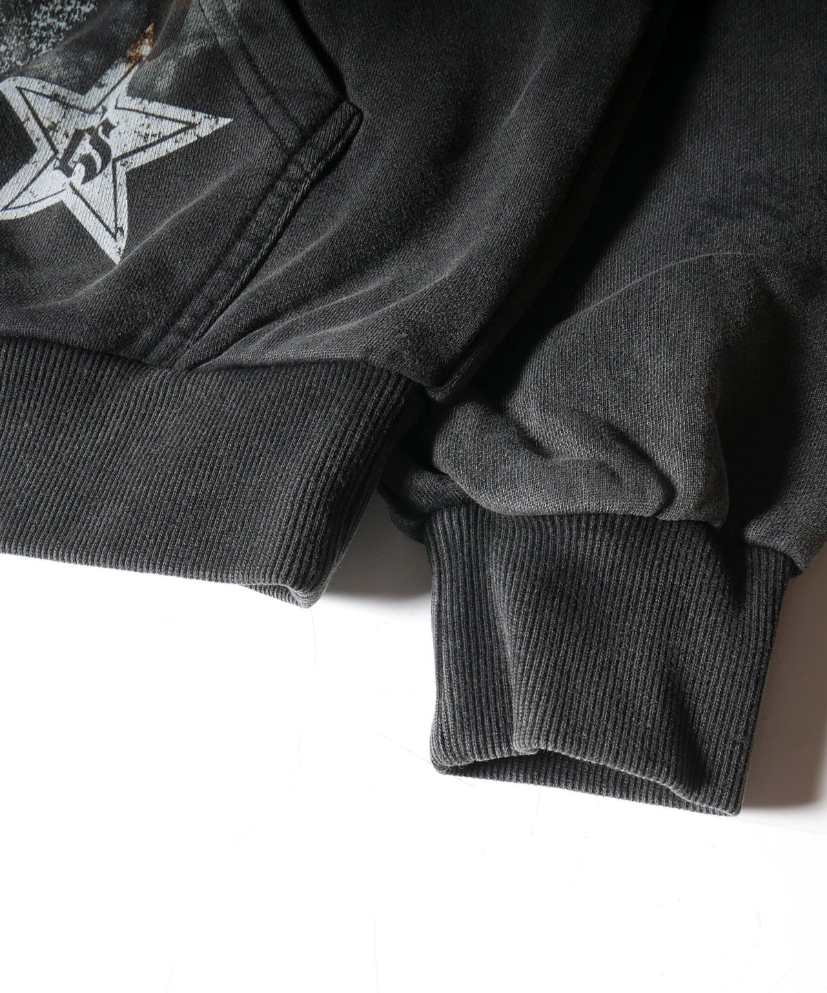 Belair Jumbo Crystal Hoodie Black Wash
