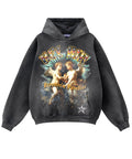 Belair Jumbo Crystal Hoodie Black Wash