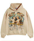 Belair Jumbo Crystal Hoodie Tan Wash