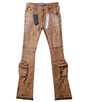 Kargo Savour Letters Jeans Khaki