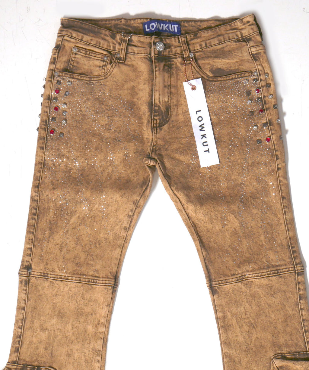 Kargo Savour Letters Jeans Khaki