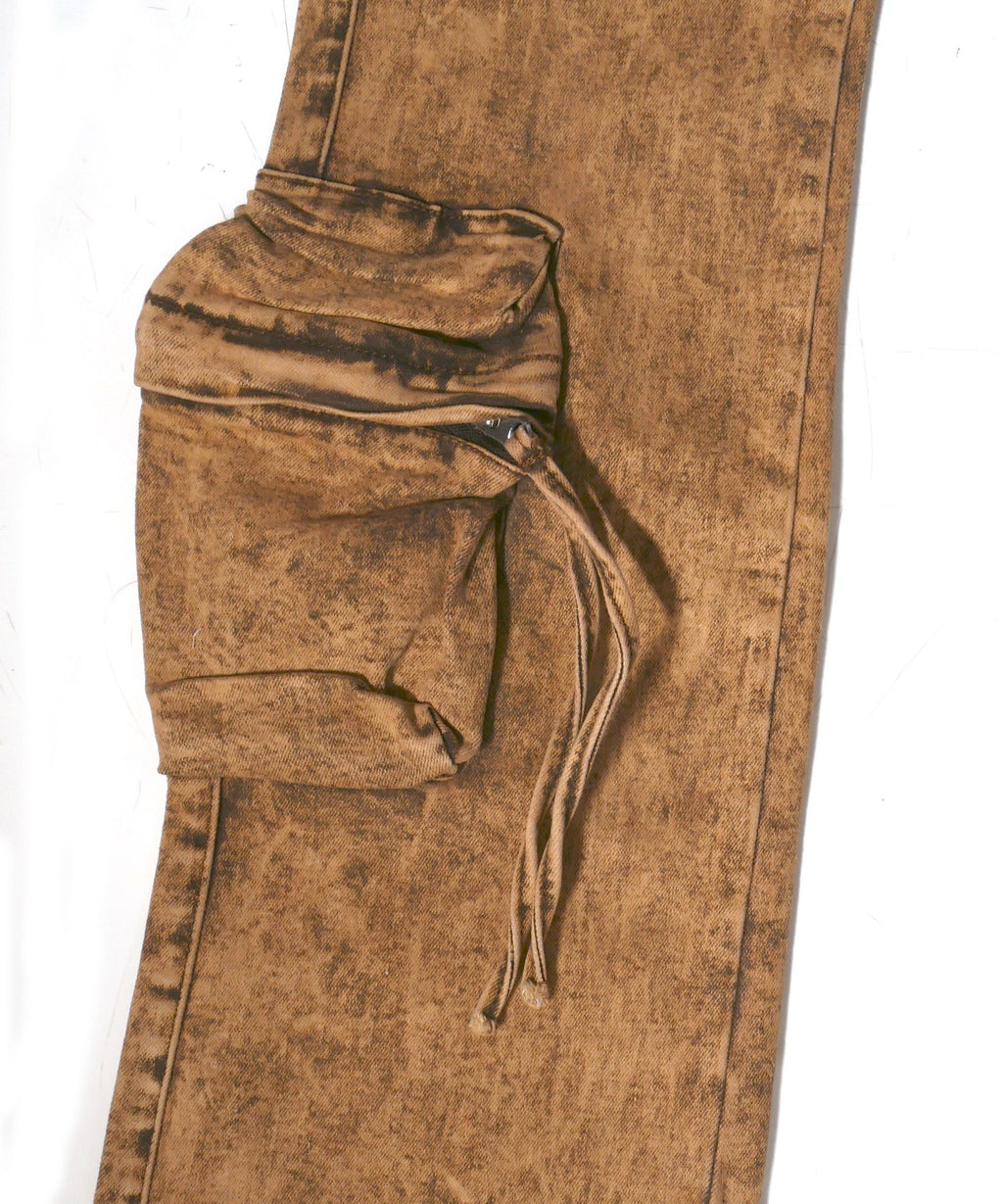 Kargo Savour Letters Jeans Khaki