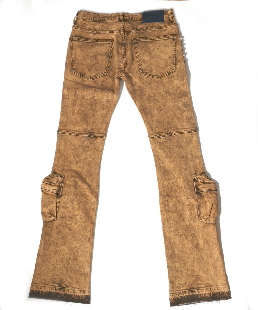 Kargo Savour Letters Jeans Khaki
