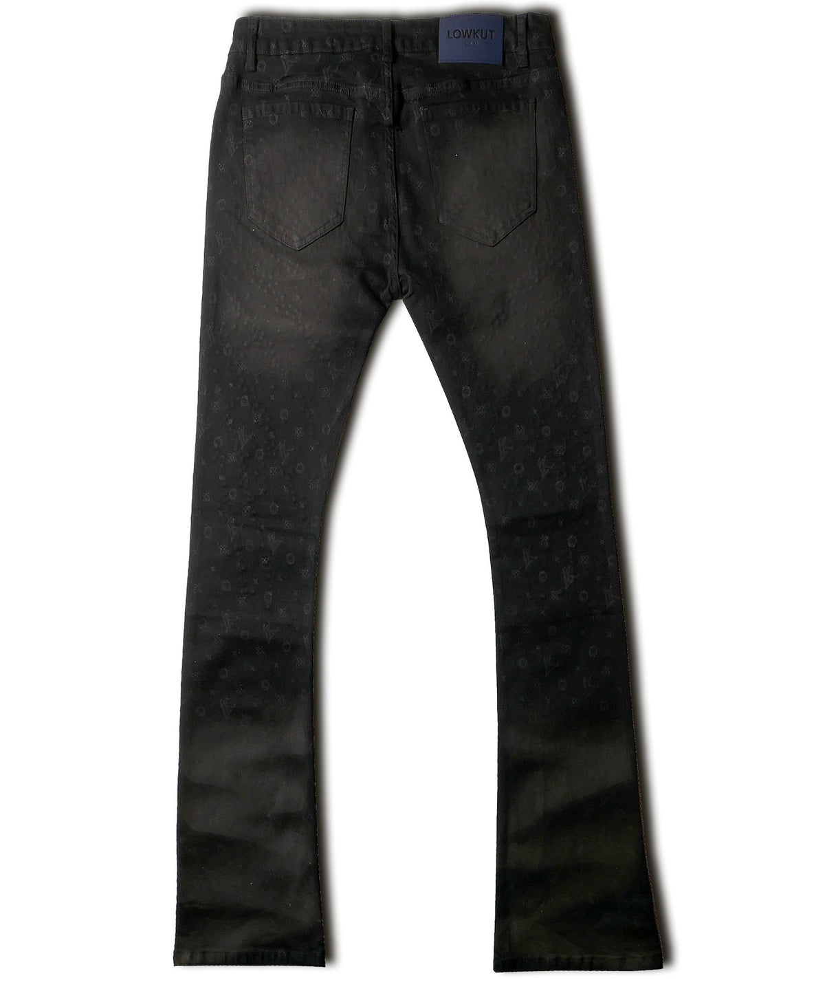 Monogram Splash Crystal Jeans Black