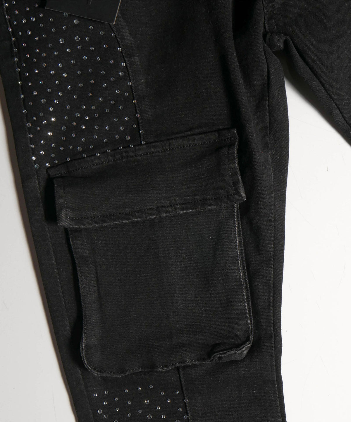 Kargo Stud Crystal Jeans Black