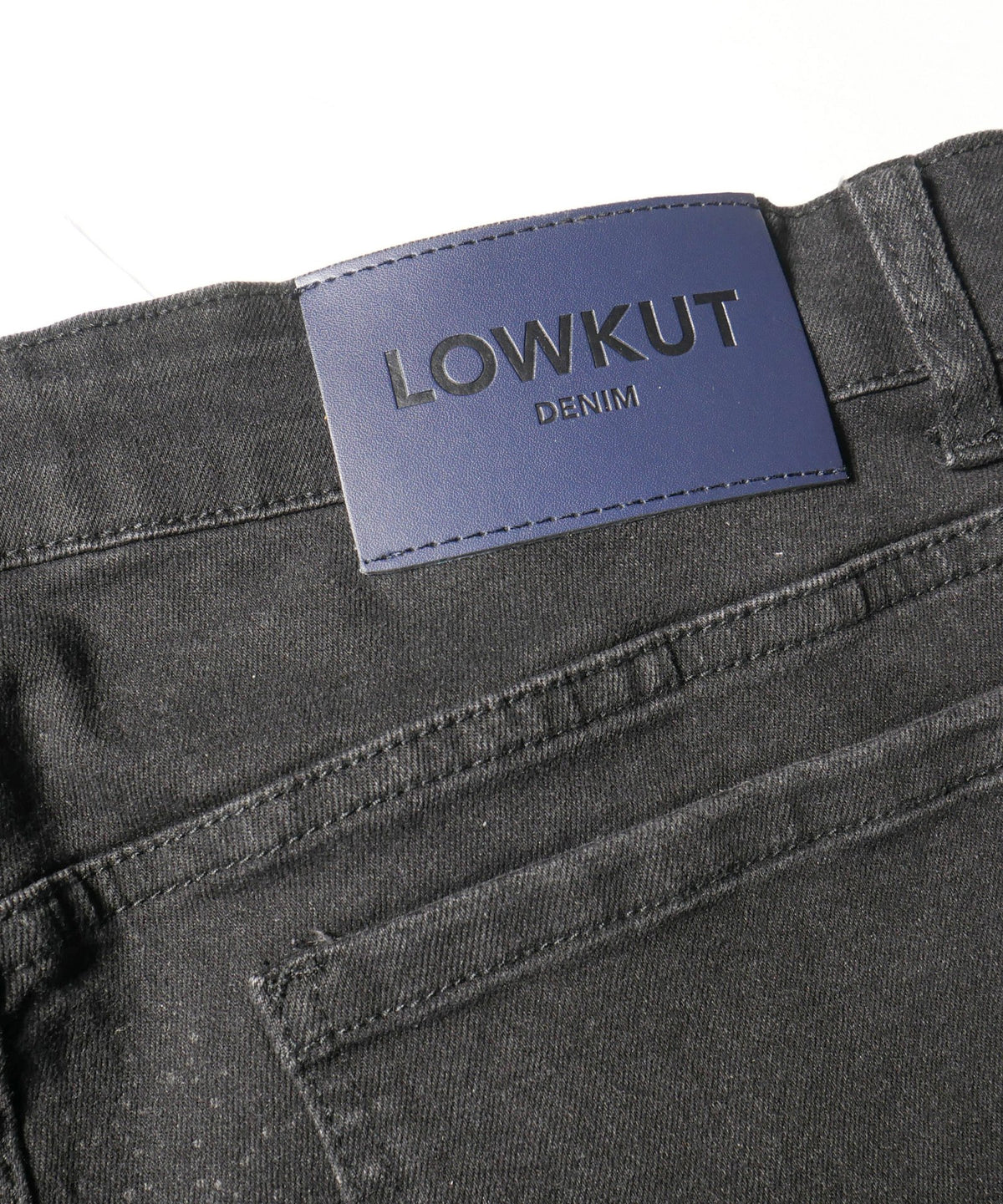 Zip Pockets Crystal Jeans Black