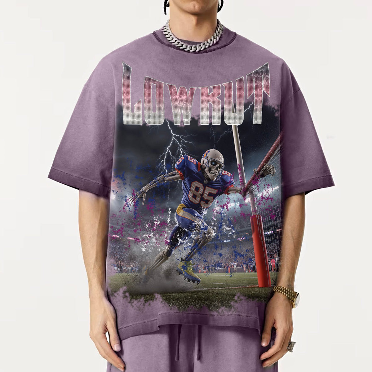 Higher Crystal Tee Charcoal Wash
