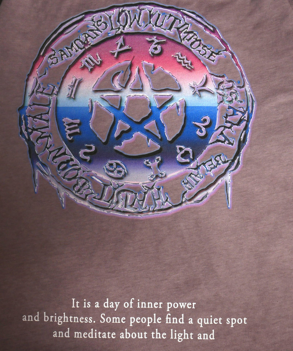 Higher Crystal Tee Charcoal Wash