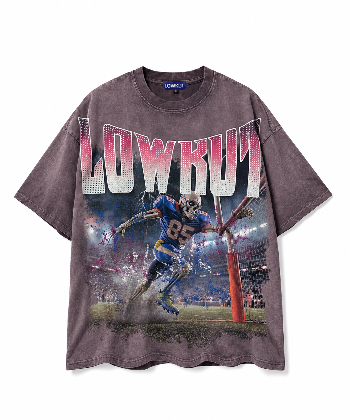 Higher Crystal Tee Charcoal Wash