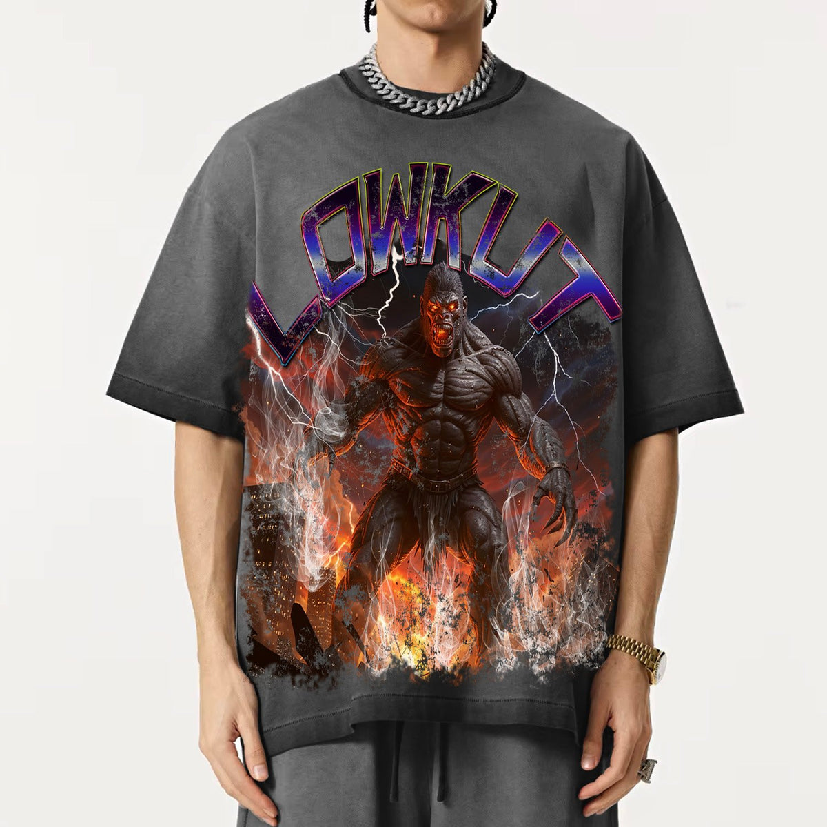 Destroyer Crystal Tee Black Wash