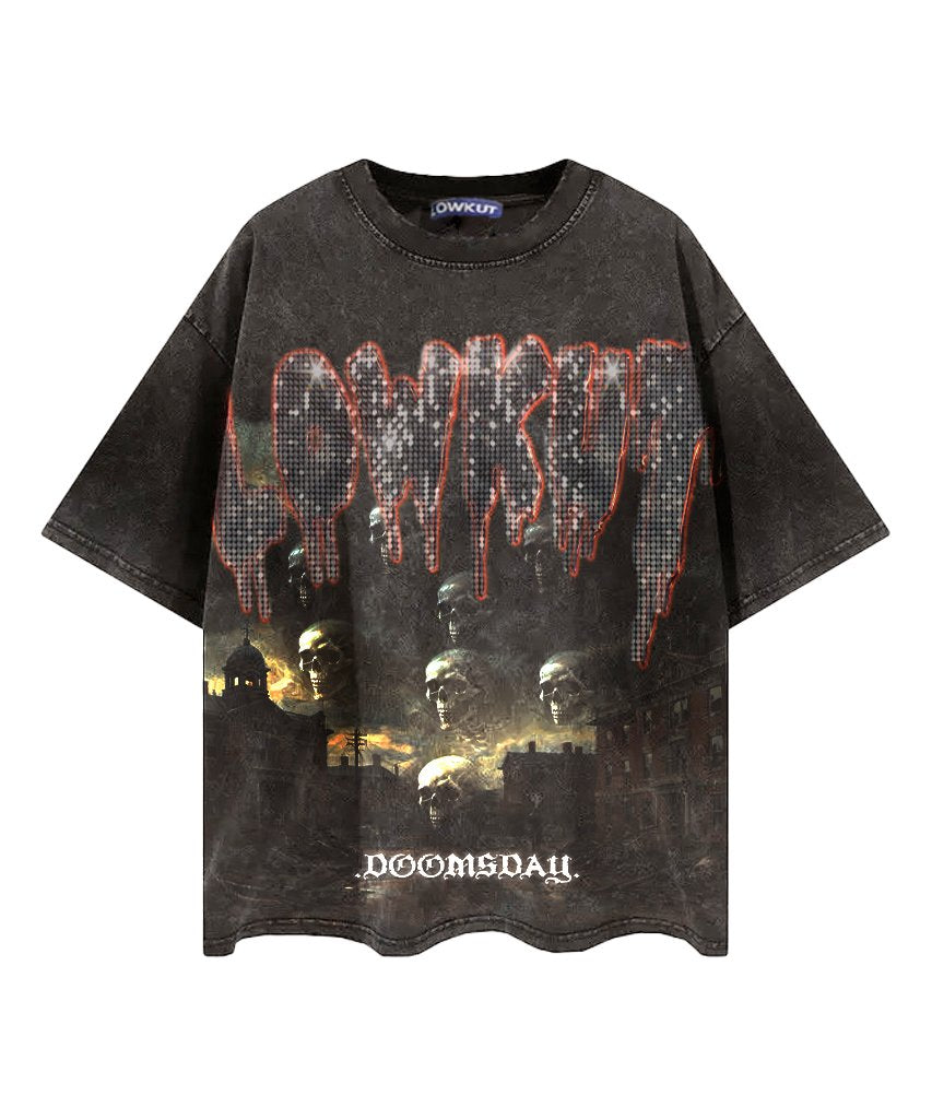 Doom Crystal Tee Black Wash