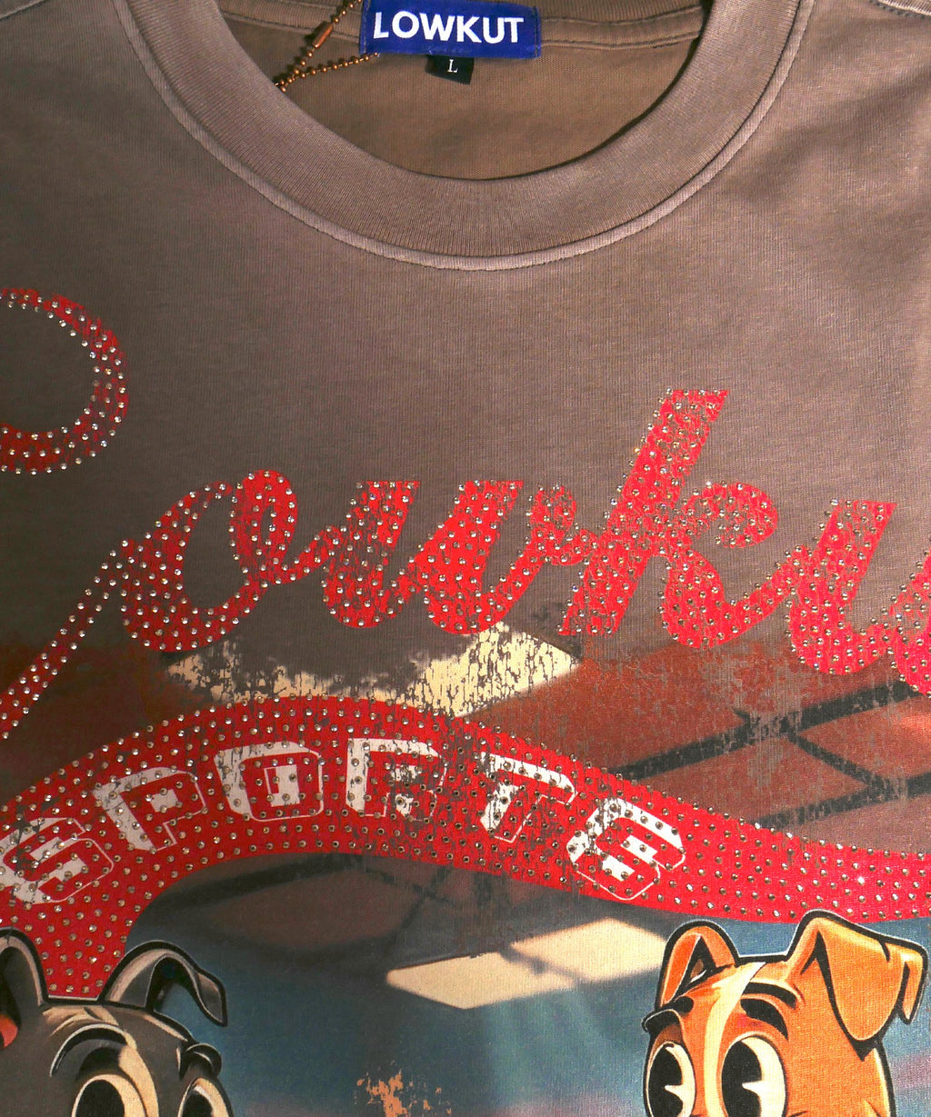Fighters Crystal Tee Mauve Wash