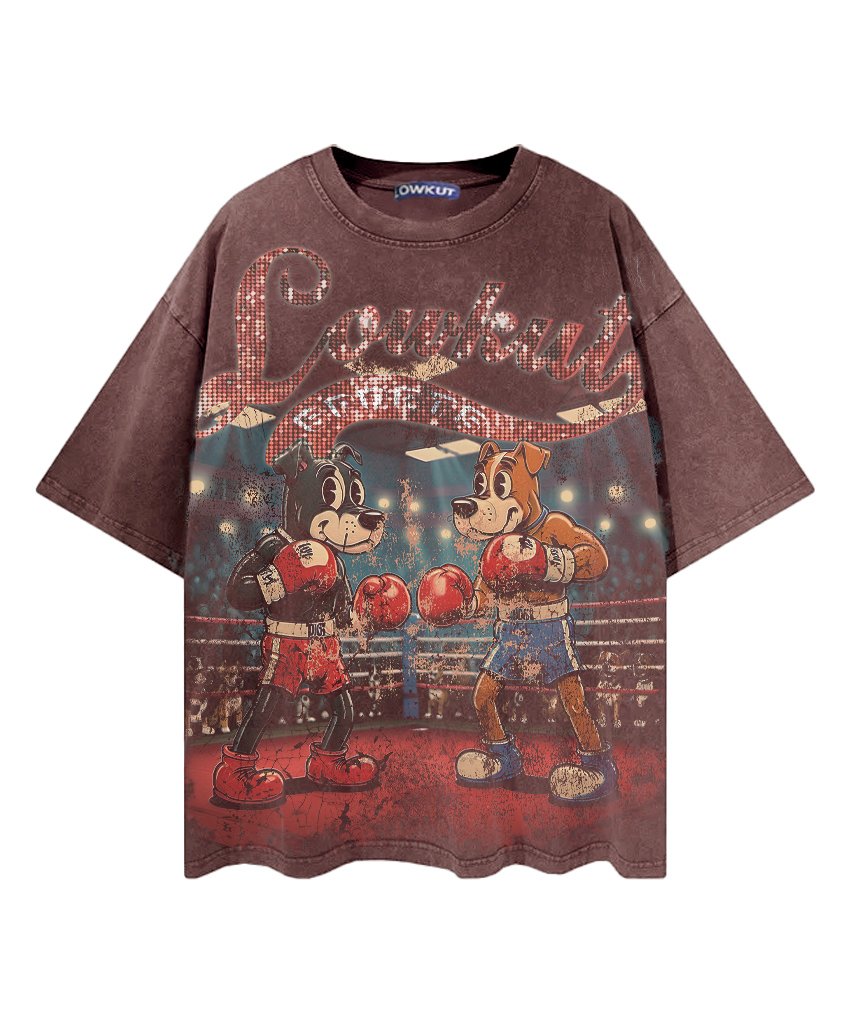 Fighters Crystal Tee Mauve Wash