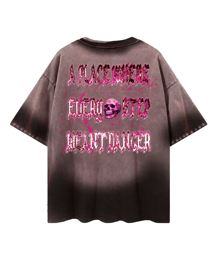 Made in Hell Crystal Tee Brown