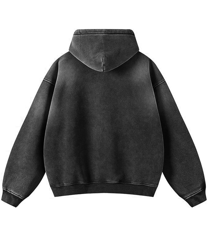 Belair Jumbo Crystal Hoodie Black Wash - Image 2
