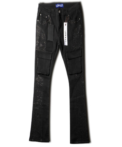 Kargo Stud Crystal Jeans Black