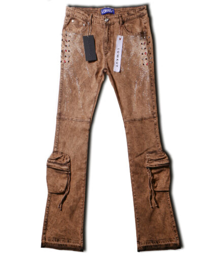 Kargo Savour Letters Jeans Khaki