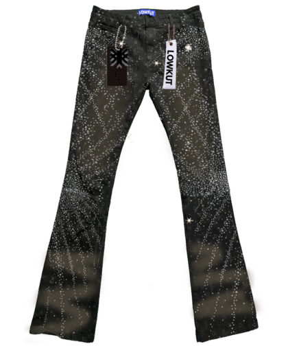 Monogram Splash Crystal Jeans Black