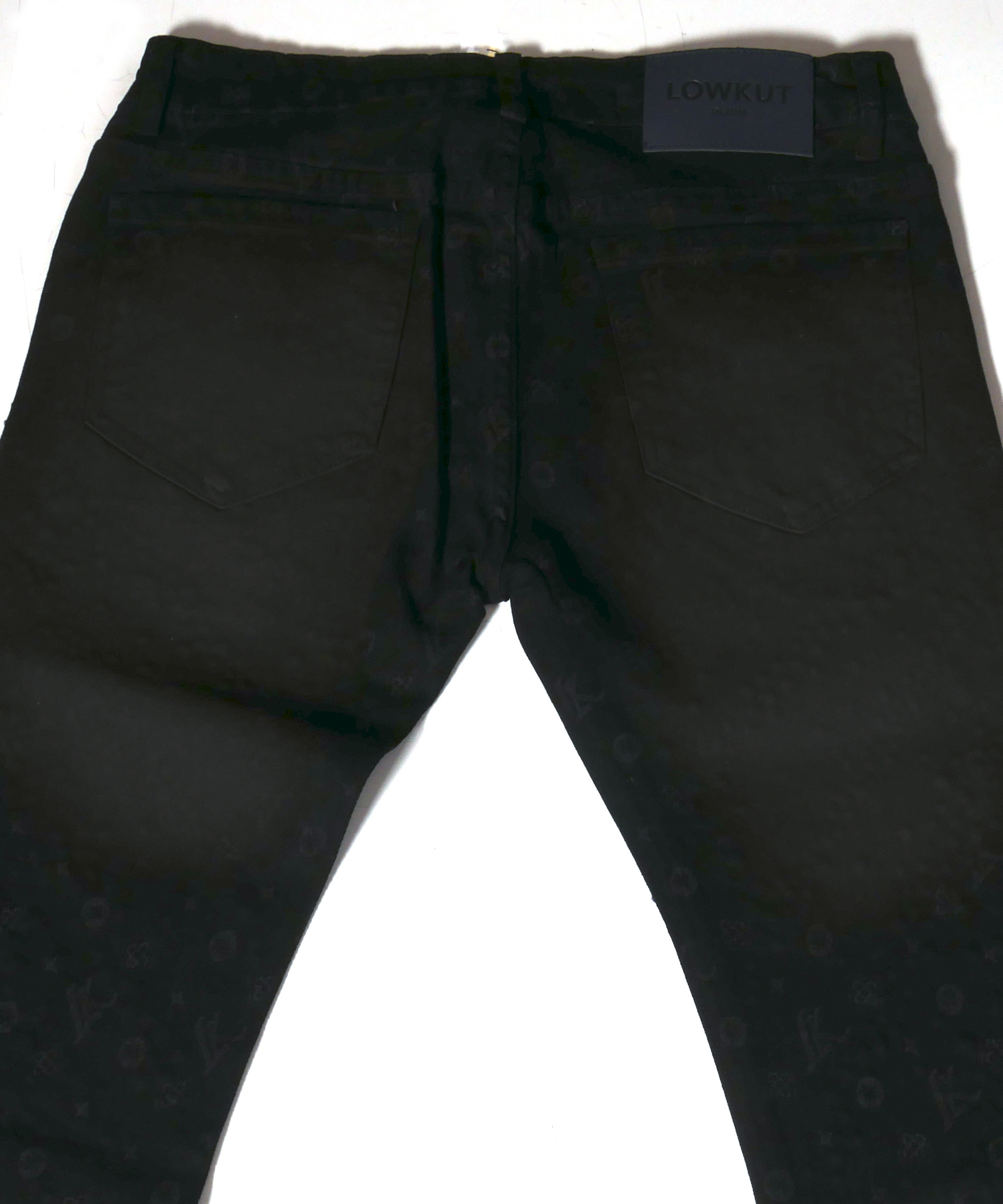 Monogram Splash Crystal Jeans Black - Image 11