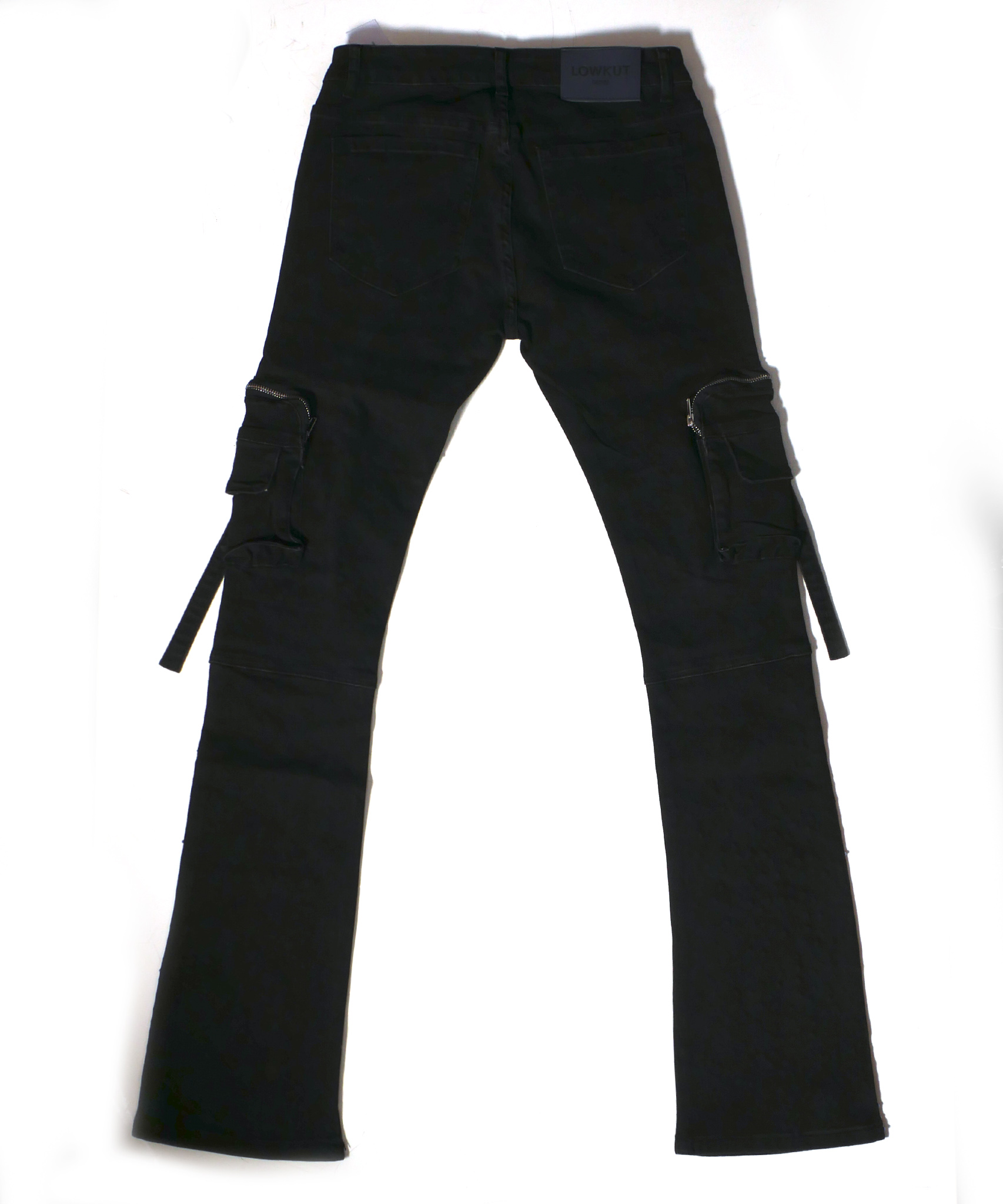 Zip Pockets Crystal Jeans Black - Image 10