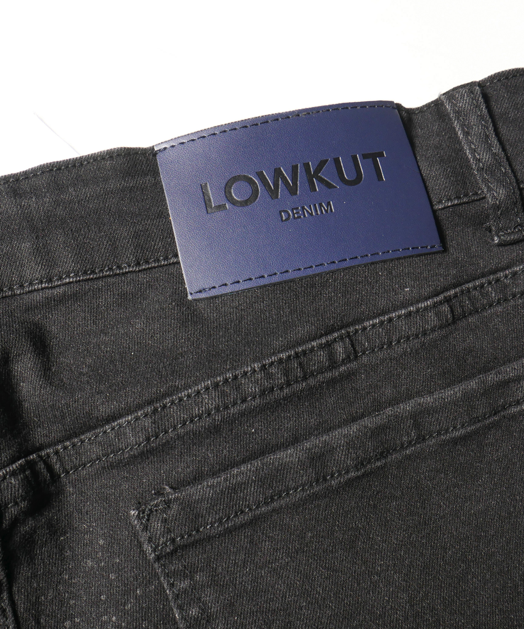 Zip Pockets Crystal Jeans Black - Image 3