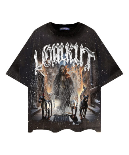 Grim Reaper's walk Crystal Tee Black